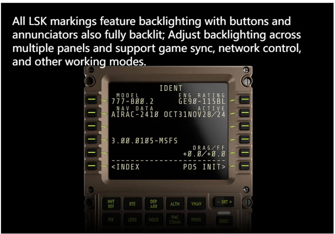 WINWING Flight Simulator PFP 7 PMDG Civil Aviation Flight Joystick Control Panel For X-Plane MSFS 2020/2024