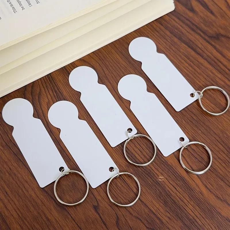 Shopping Cart Stainless Steel Token Keychains Supermarket Cart DIY Writing Logo Anti Loss Label Keychain 1-20pcs