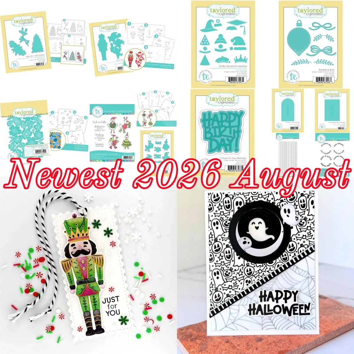 Newest Christmas Tree Holidays Halloween Metal Cutting Dies Clear Stamps Stencil For DIY Making Card Scrapbook Embossed August