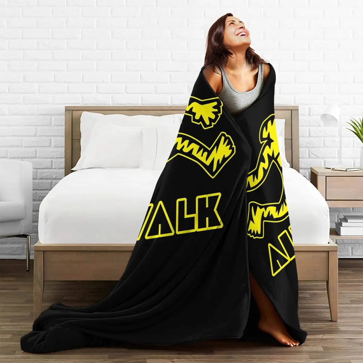 الوشم المدرسة القديمة المشي الجوي البطانيات الفانيلا أريكة رمي بطانية المحمولة للمنزل غرفة نوم السفر يلقي المفرش لحاف