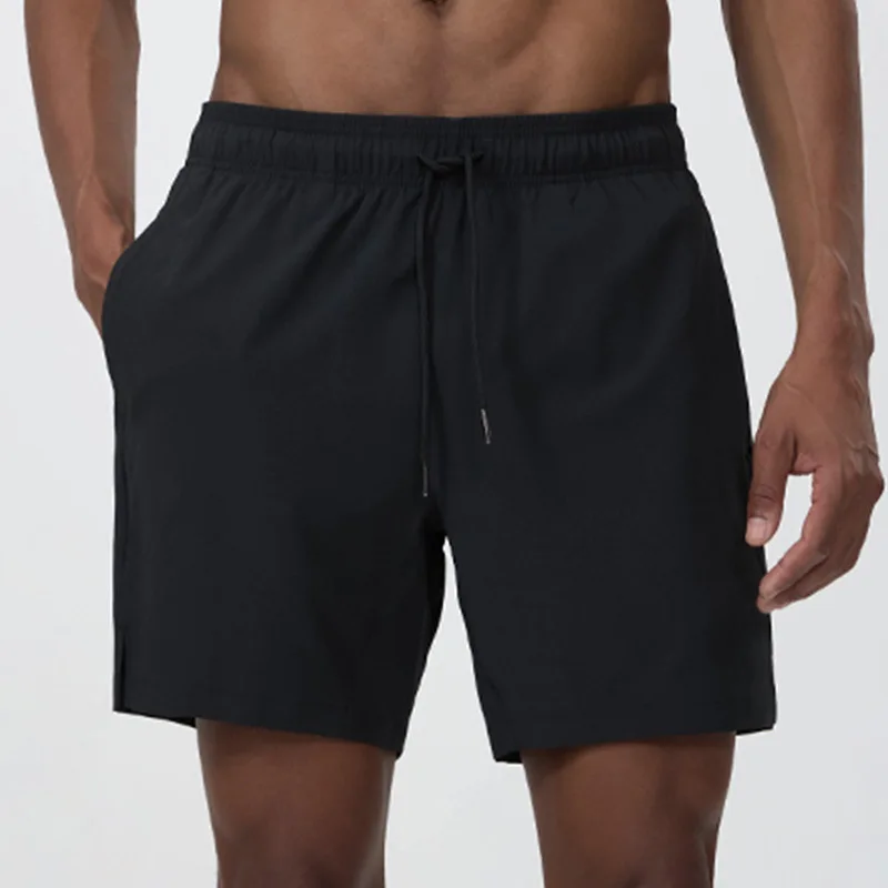 Summer Men Quick Dry Running Fitness Basketball Workout Shorts With Lining Zipper Pockets Casual Sport Shorts