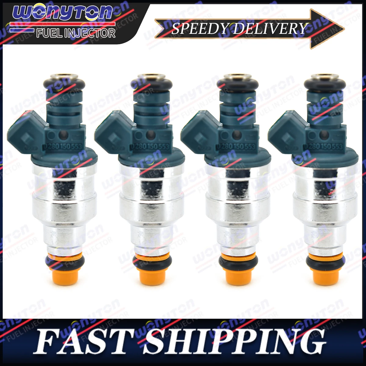 4PCS 0280150553 NEW High quality Fuel Injector For VW Kombi 1.6 Acool