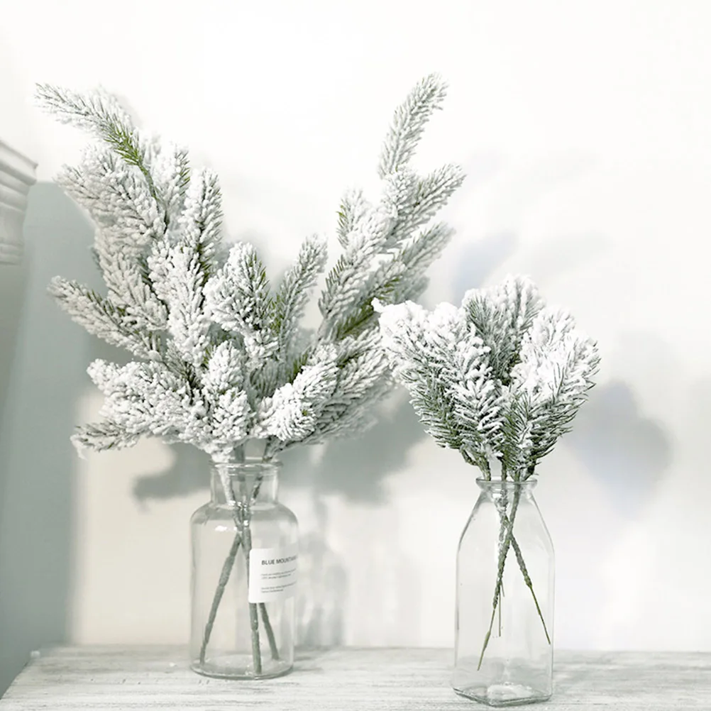 

Artificial White Christmas Ornaments Home Artificial Branch Cedar Pine Branches Cedar Tree Branches Decor