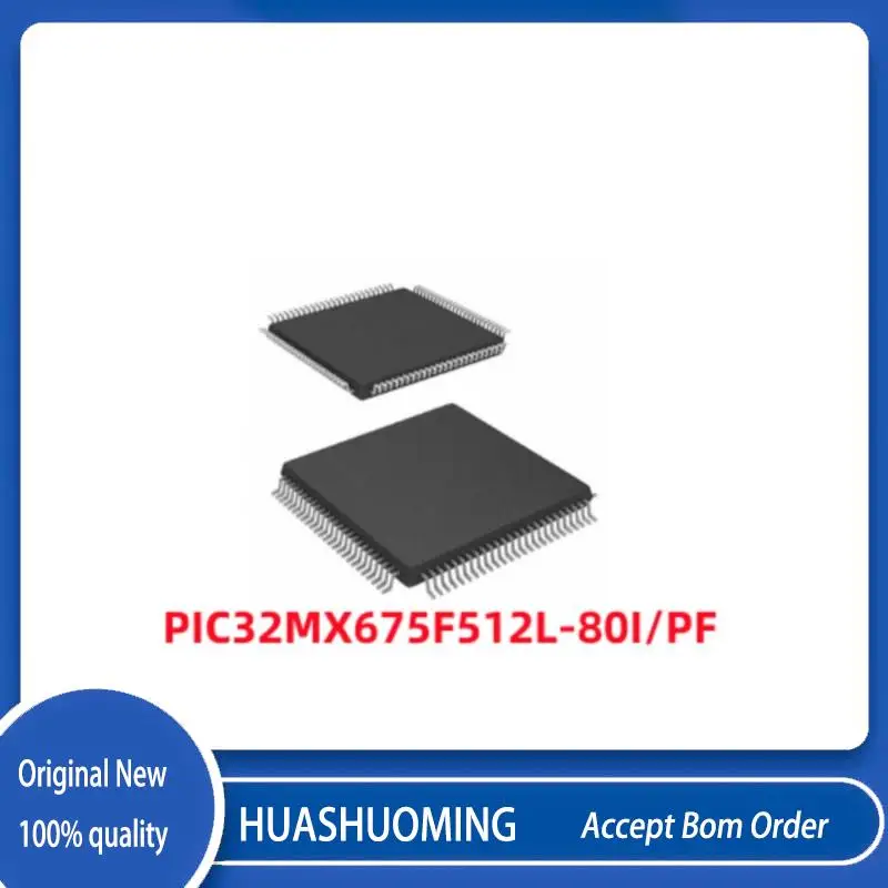 NEW 2Pcs/Lot  PIC32MX675F512L-80I-PF PIC32MX675F512L-80I PIC32MX675F512L   TQFP-100