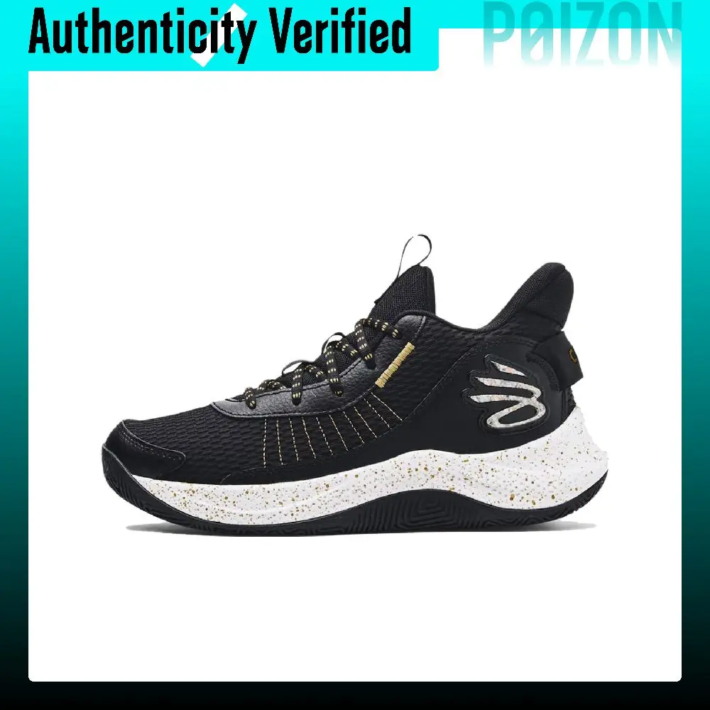 Under Armour Curry 3 Slip Resistant And Breathable Mid top Basketball Shoes Men's Black 3026622 001