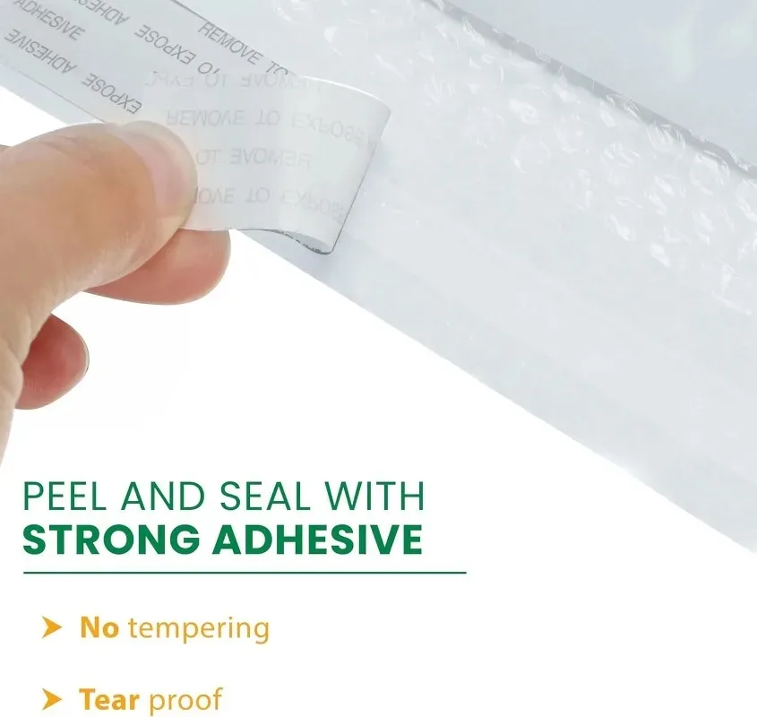 10-50PCS White/Yellow Kraft Bubble Film Mailing Envelope Bag Customizing Lightweight Shipping Protection Bubble Padded Envelopes