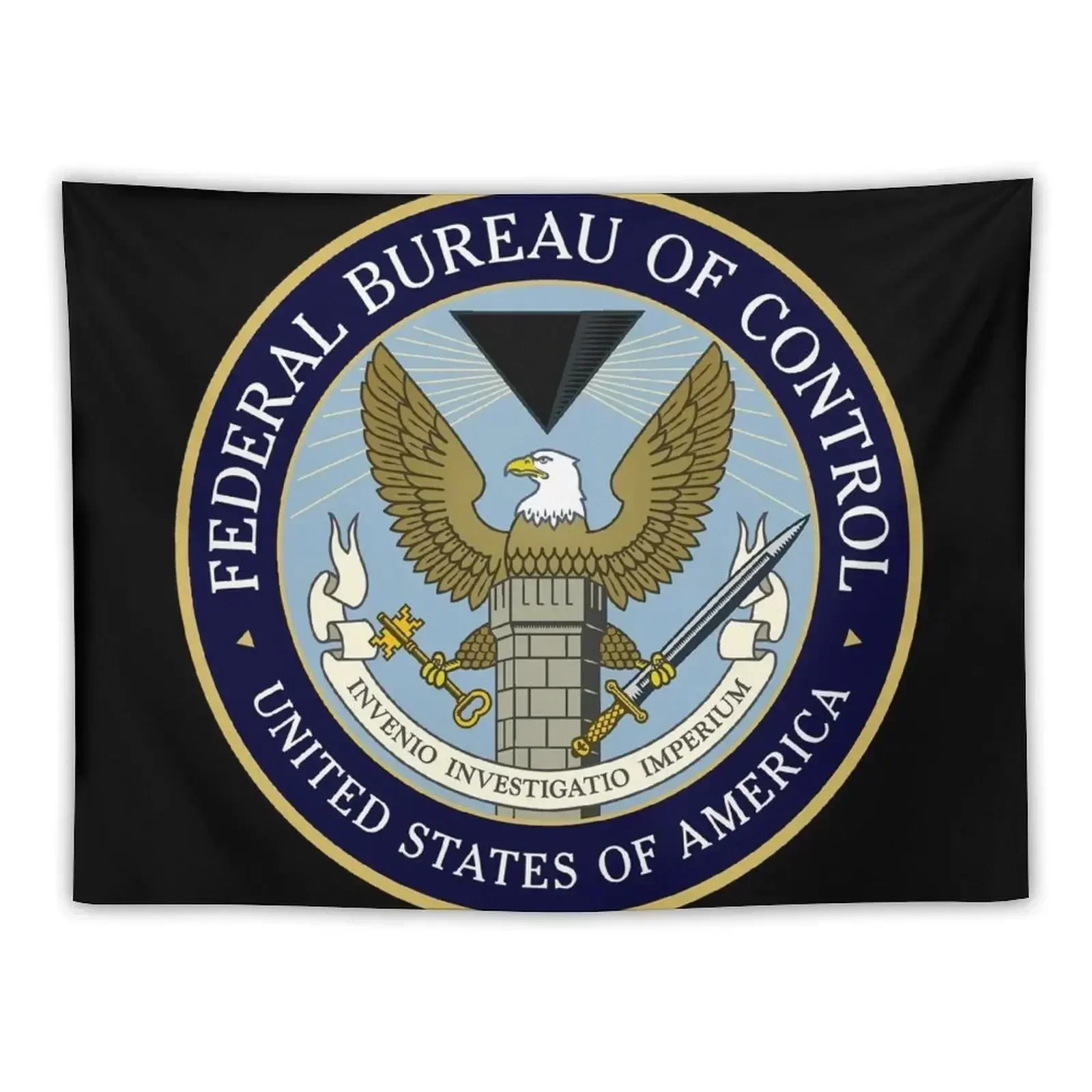 Control? - Federal Bureau of Control (Logo) [Colored] Tapestry Decoration Home Wall Decoration Tapestry