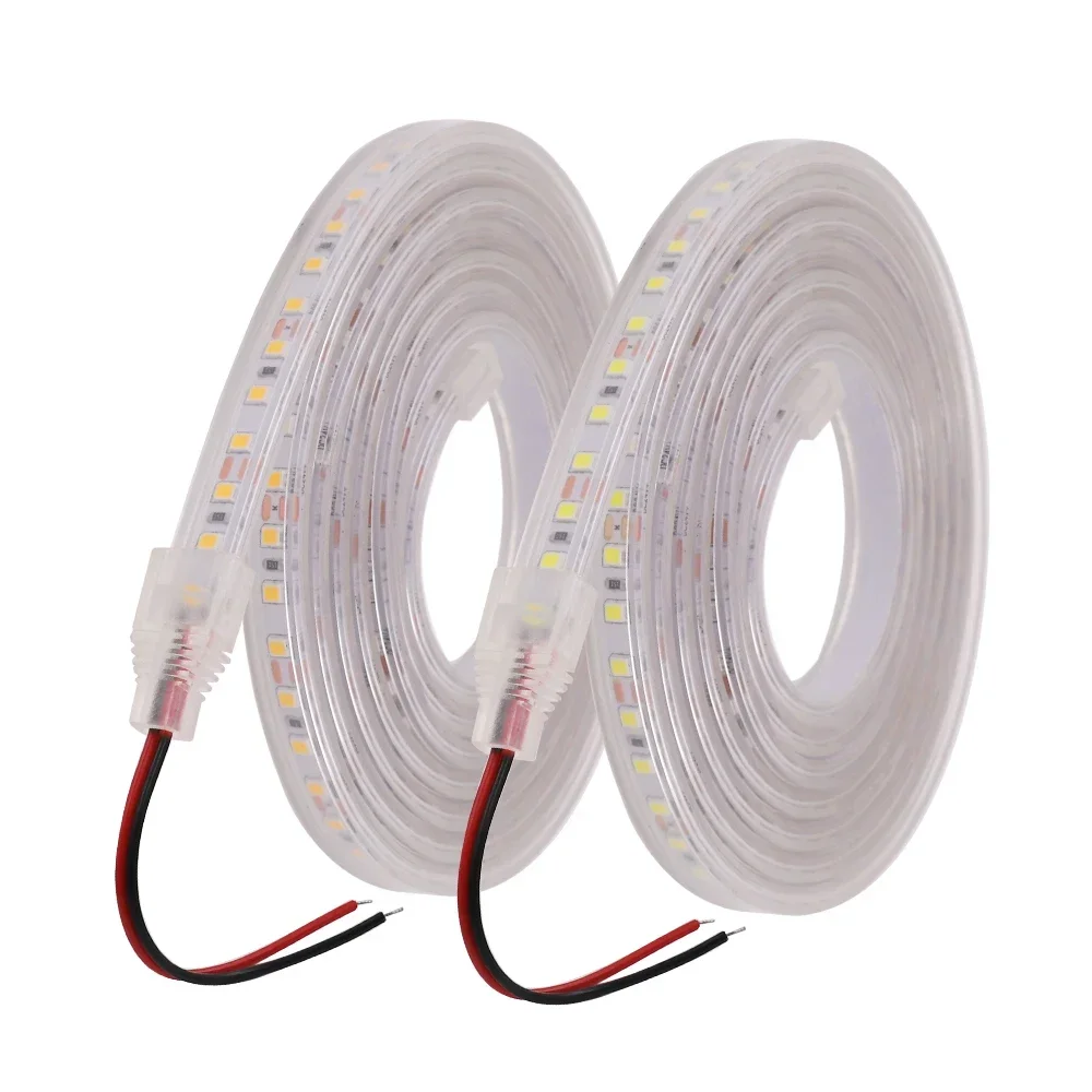 12V 24V 120Leds/m IP67 Waterproof SMD2835 LED Strip Light  Flexible LED Tape Ribbon Stripe String White/Natural White 4000K/Warm