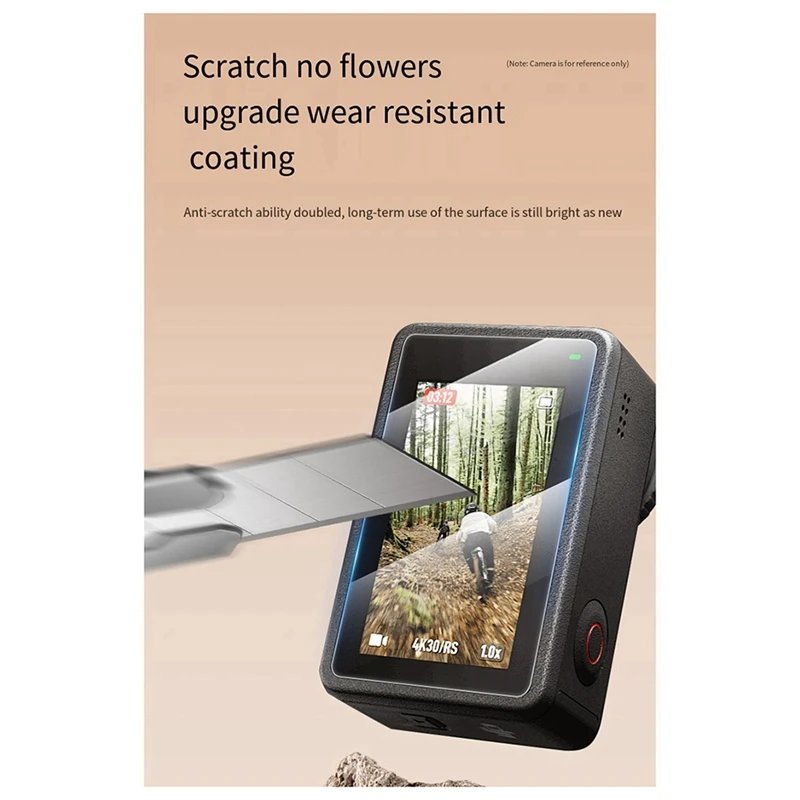 ل DJI Action5pro HD واقي للشاشة السينمائي المقسى ملحقات الغطاء الواقي