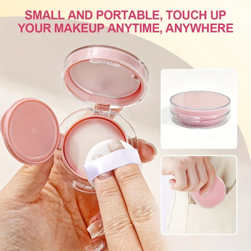 Custodia compatta ricaricabile con cuscino d'aria con specchio e soffio per fondotinta BB Cream Contenitore per trucco portatile a prova di perdite da viaggio ​