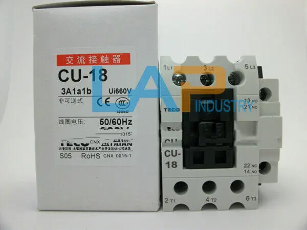 

1PCS NEW for Teco AC contactor CU-18-3A1a1b-220V