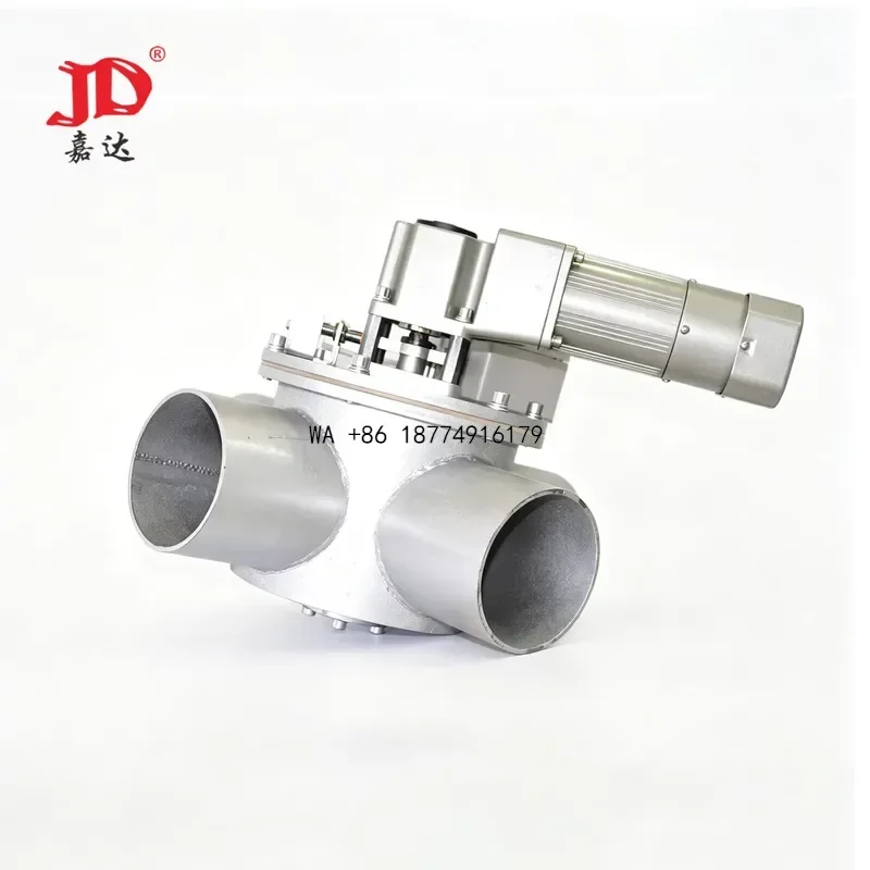 wmwmnu JIADA Four Way Gas Diverter Valve With Actuator for Reliable Pipeline Flow Direction Conversion