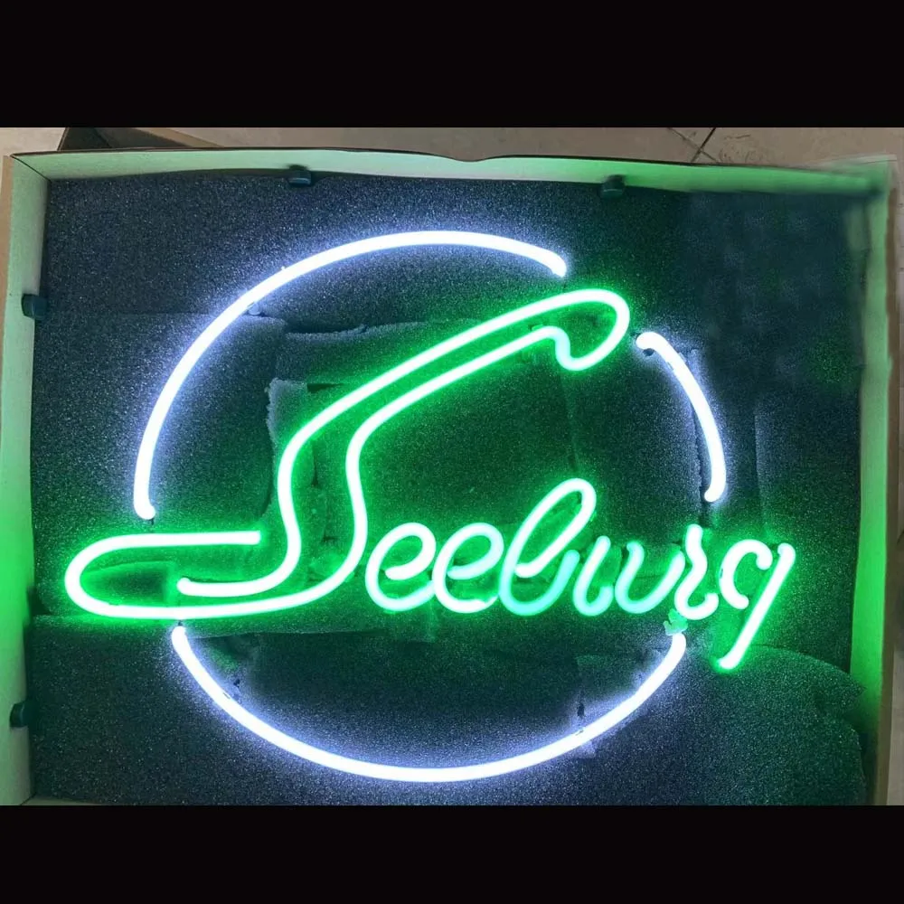 Seeb burg Jukebox Neon Light Sign Custom Handmade Real Glass Tube Display Lamp Store Advertise Game Room Decor On Wall 17