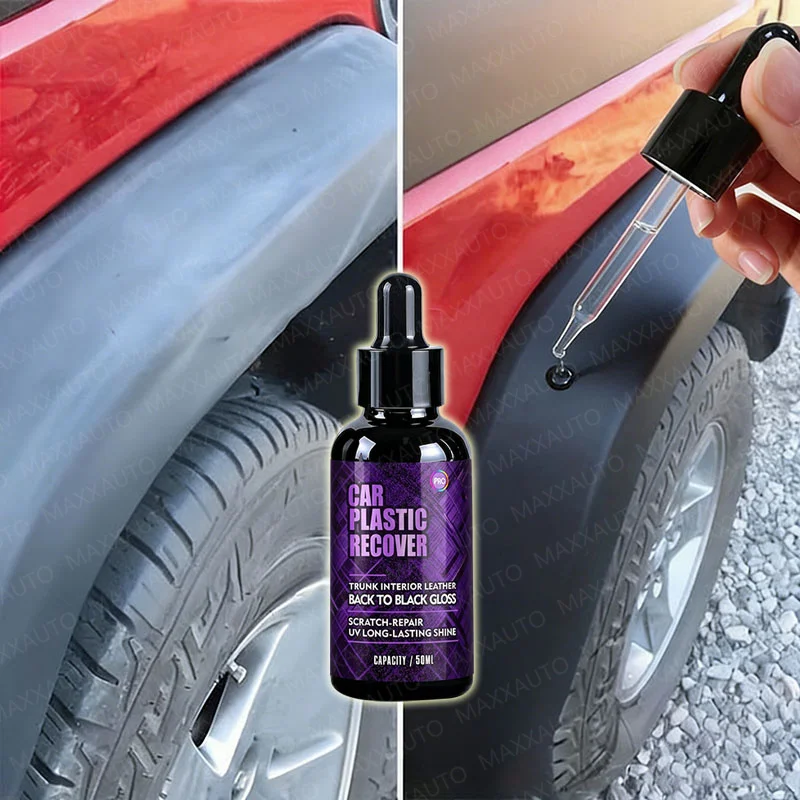 Auto-Kunststoff-Kratzerreparatur und Konzentratverstärker, Wachsbeschichtungsmittel, Leder, Rücken bis Schwarz, Glanz, Glanz, langanhaltende Nagellackpflege