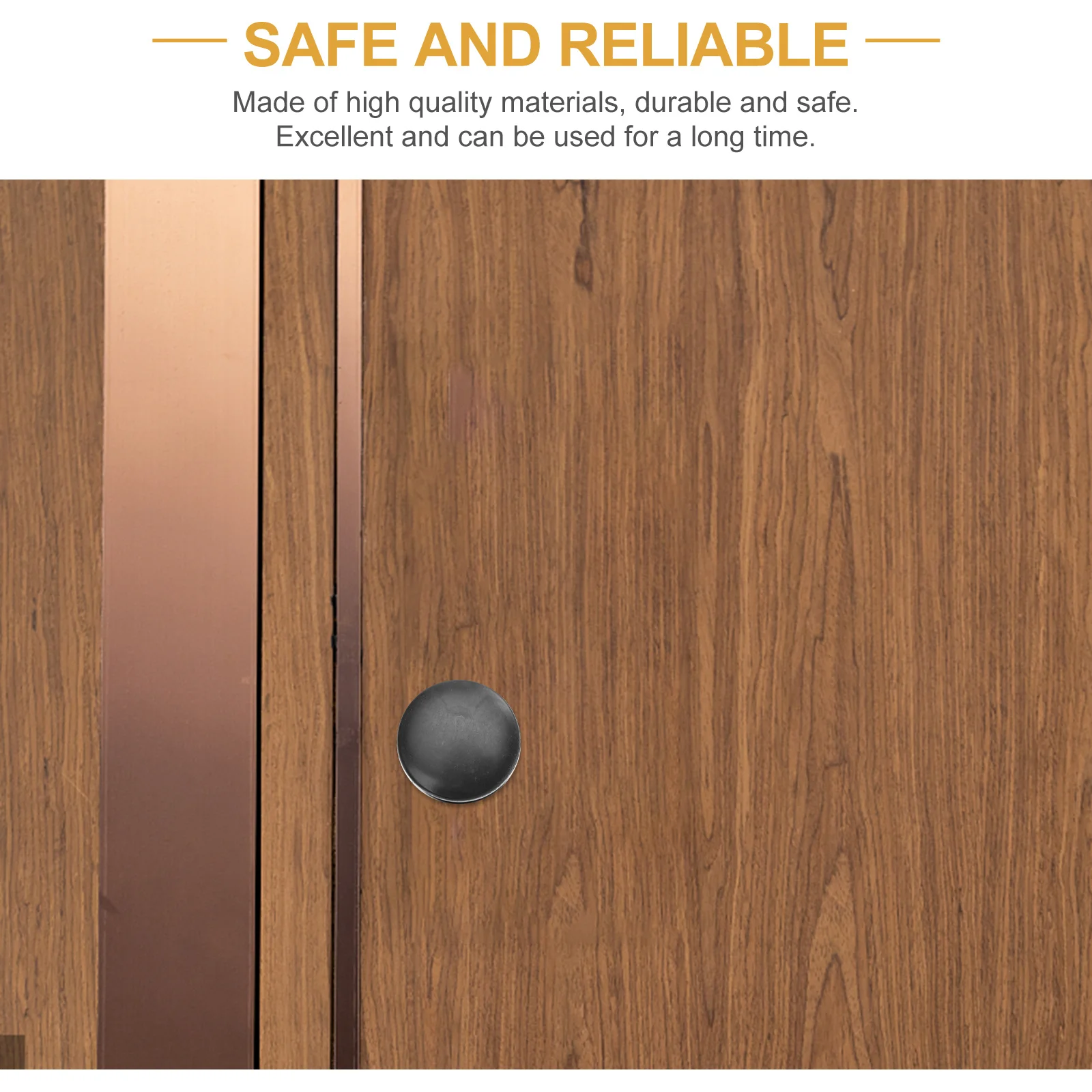 

6pcs Cylindrical Handle For Sliding Door Cabinet Pull Black Metal Wear-Resistant Heavy Duty Easy Install Door Knob Hardware