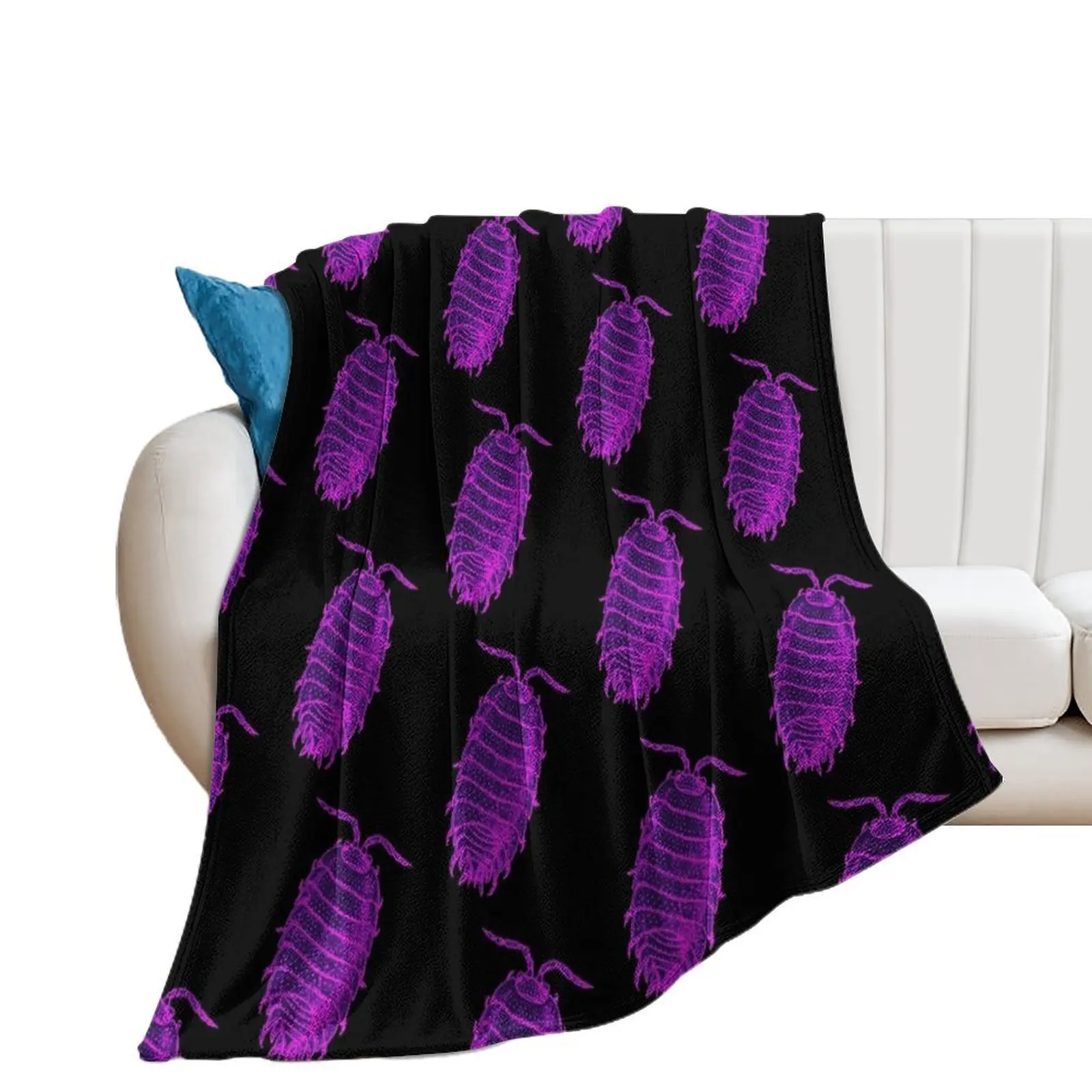 Giant Purple Isopod Throw Blanket Moving Thermal Large Sleeping Bag Blankets