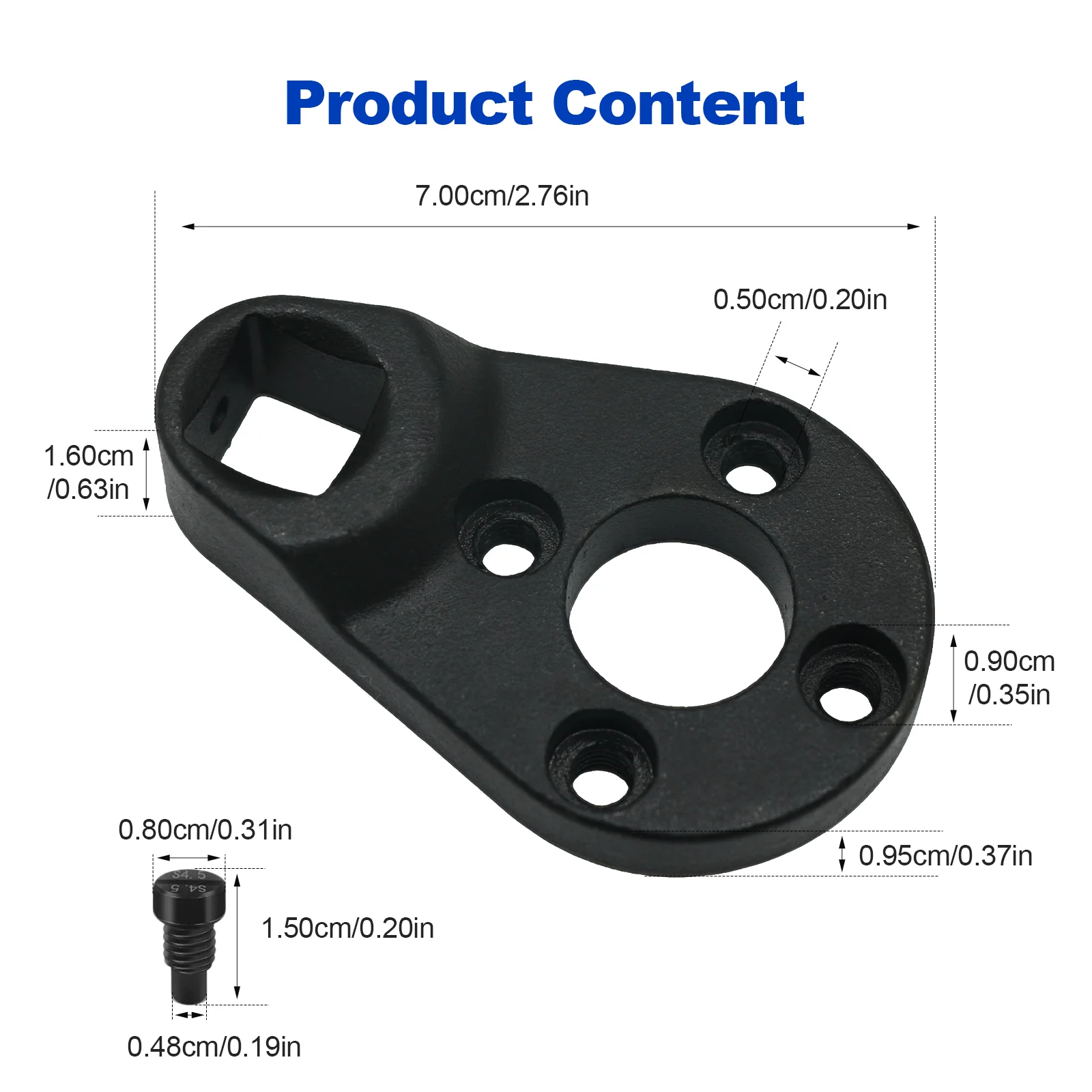 MT0006 Tilt Pin Wrench Tool Set for Yamaha Suzuki Seastar Hydraulic Outboard Decoration End Caps - Marine Repair Tool Kit