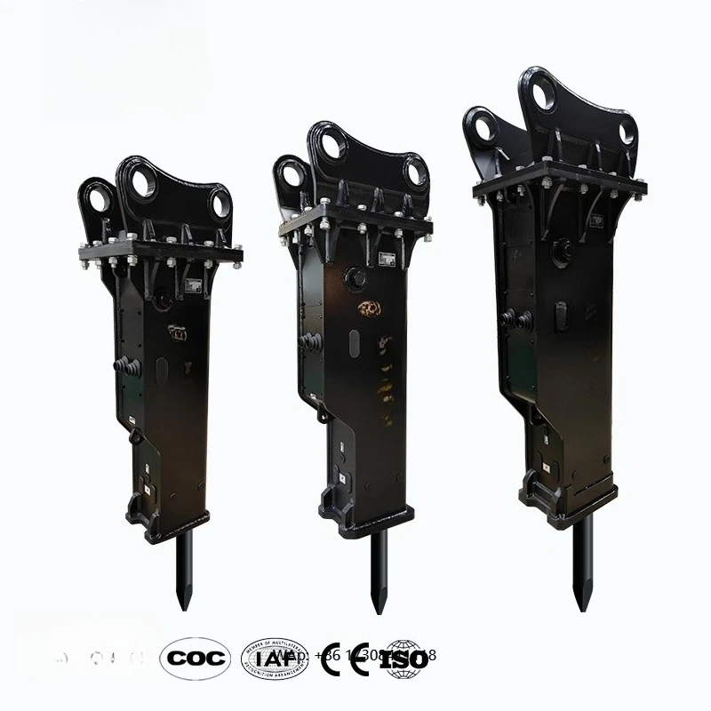 مطرقة قواطع هيدروليكية صغيرة 1-3 طن وأزاميل الصخور |   OEM/ODM للحفارة/الجرافة الخلفية |   معتمد من CE، عالي التأثير