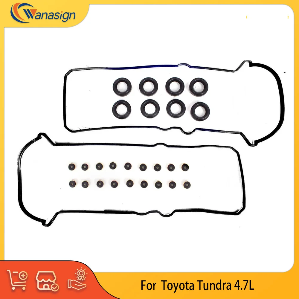 

Комплект прокладок крышки клапанов двигателя для Toyota Tundra, Lexus GS400, GS430, GX470, LS400, LS430, LX470 (двигатели V8 4.0L, 4.3L, 4.7L)