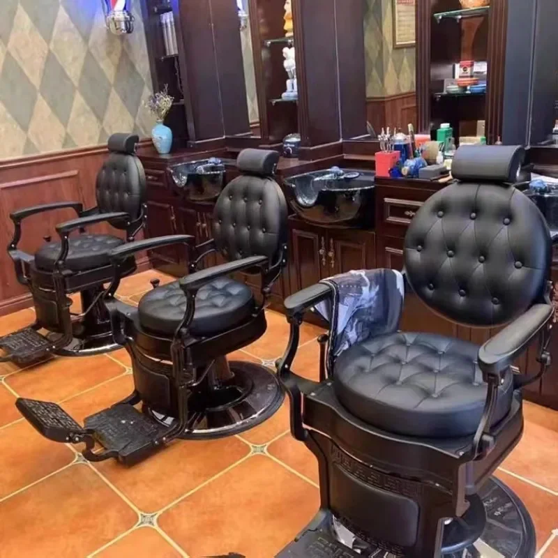 Beauty barbershop antique salon equipment furniture hair saloon chairs metal barber chair