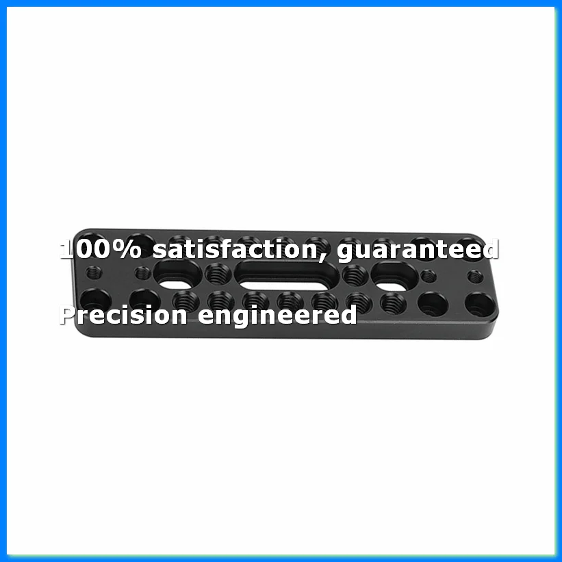 Camera Baseplate Extension Long Cheese Plate with Multiple 1/4inch-20 Thread Holes for DLSR Camera DIY Setup-ELEC