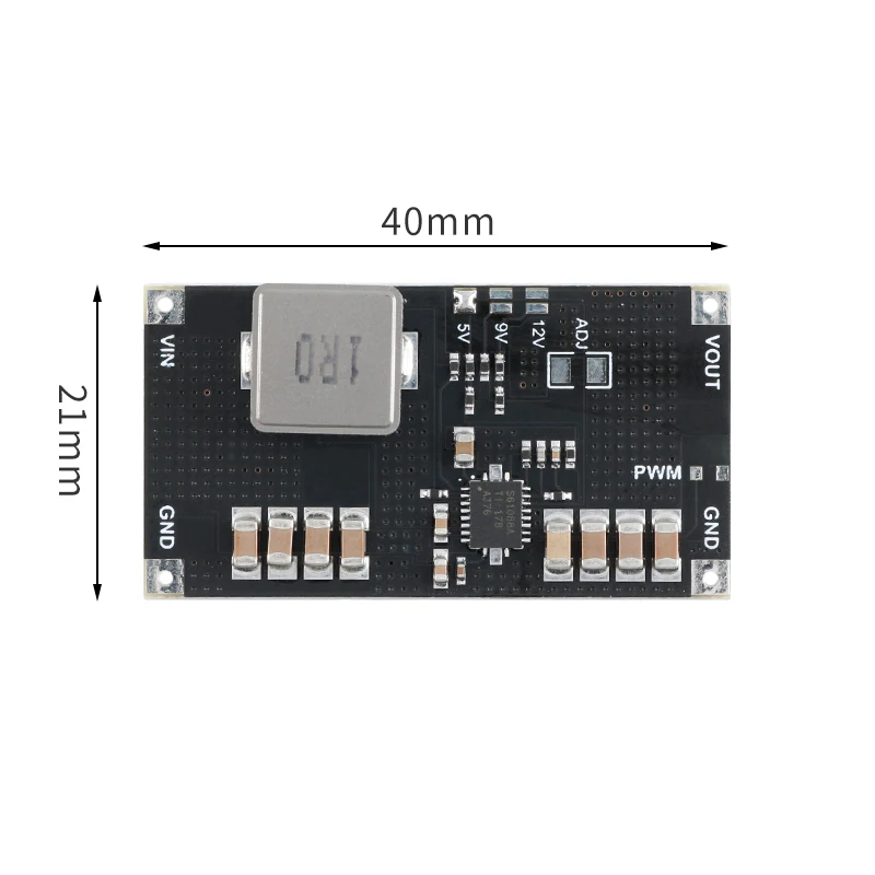 2 buah/1 buah TPS61088 5V 9V 12V modul papan Step Up Boost dapat disesuaikan modul catu daya beralih frekuensi