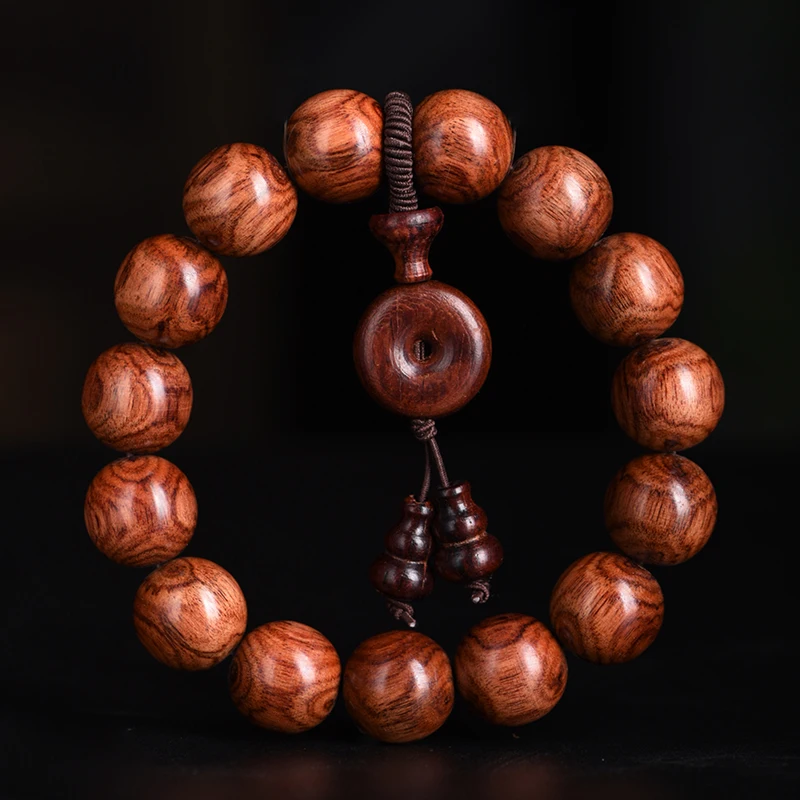 Red Sandalwood Willow Bracelet Hainan Huanghuali Like Ghost Face Eye Matching Unisex Prayer Beads