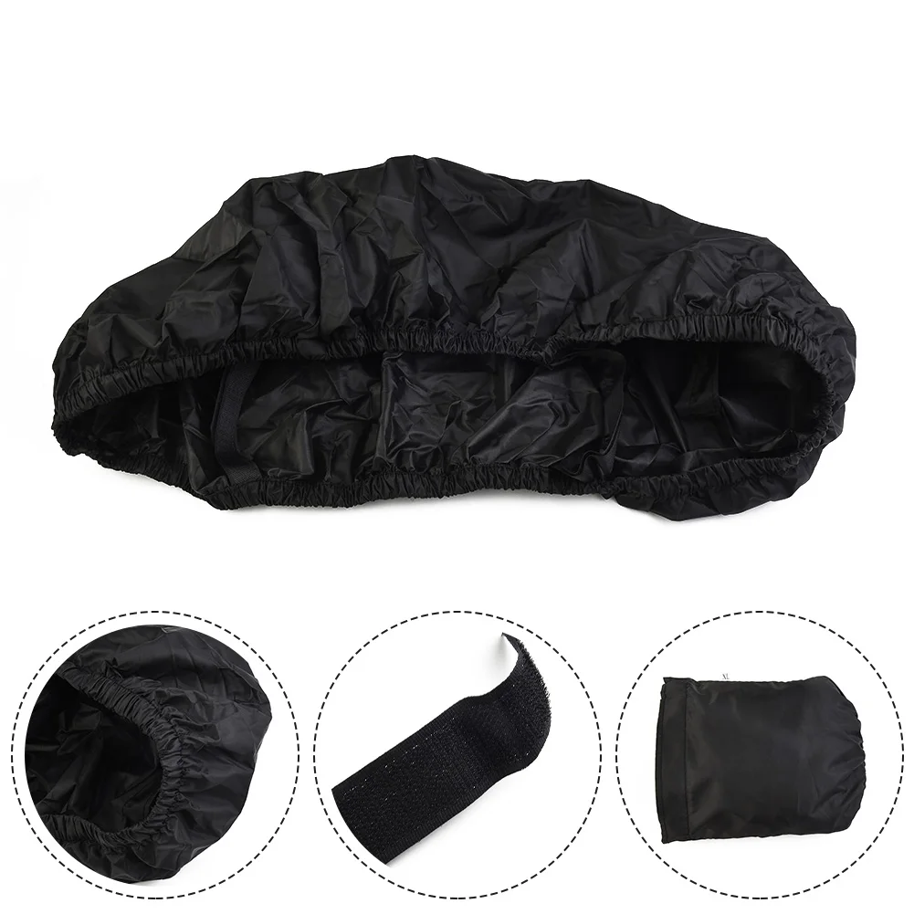 Motorcycle Rain Seat Cover Flexible Waterproof Saddle Cover Black 210D Oxford Cloth Storage Bag Motorbike Accessory