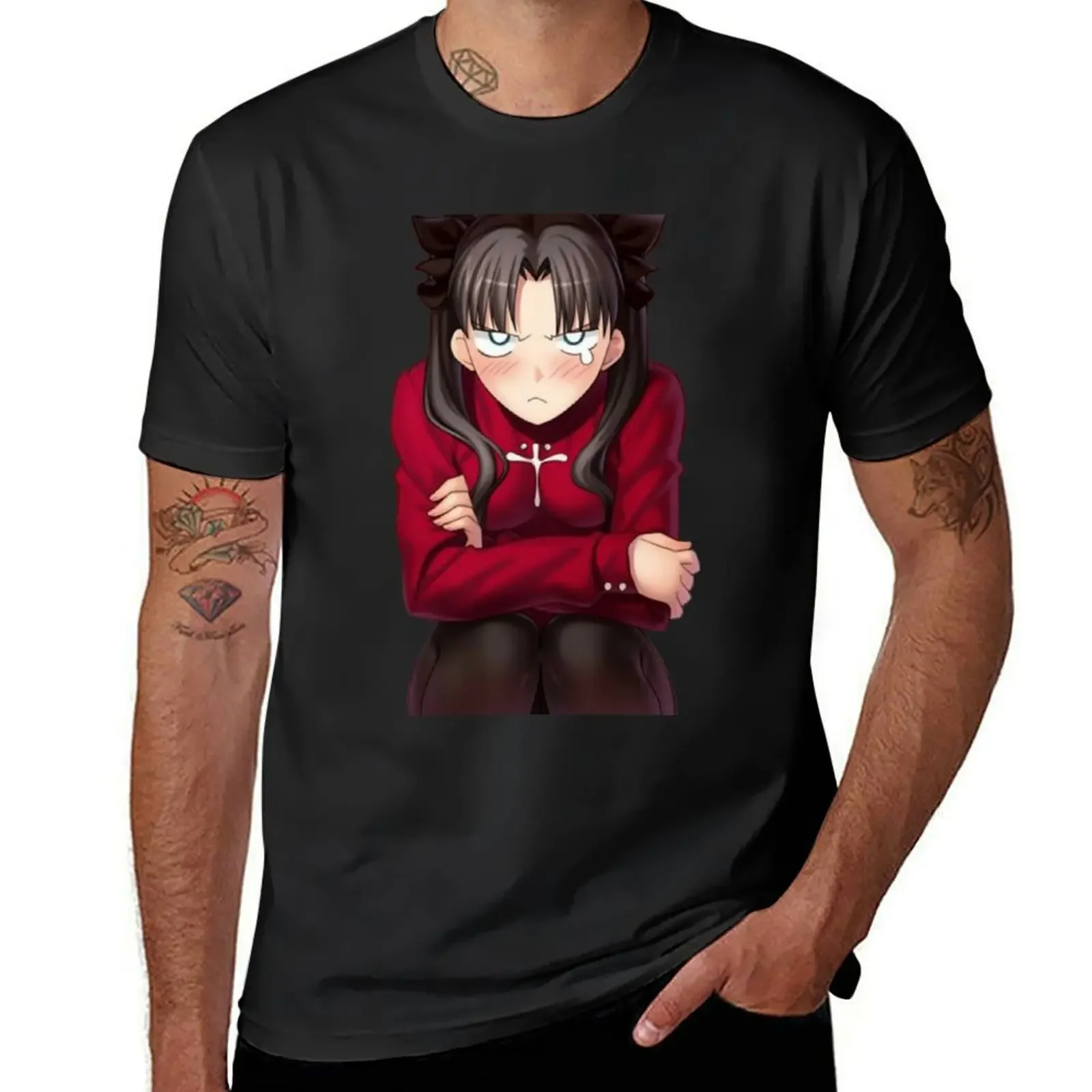 

Grumpy Tohsaka T-Shirt vintage anime shirt anime shirt oversize t-shirts man boys whites shirts men graphic