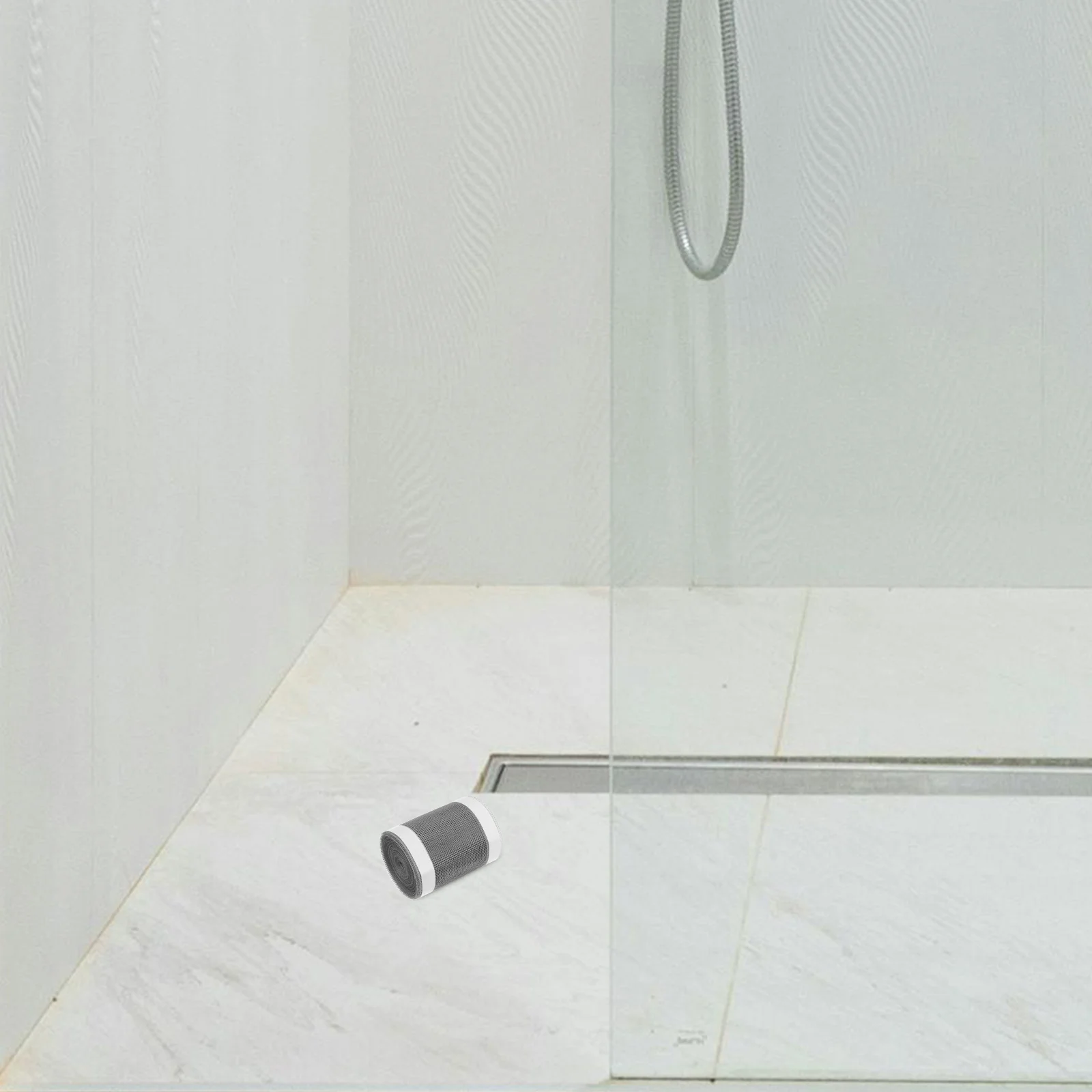 

1 Roll Disposable Shower Drain Sticker Anti-Odor Self-Adhesive Floor Drain Cover Fine Mesh Stopper Hair Catcher Screen Patch