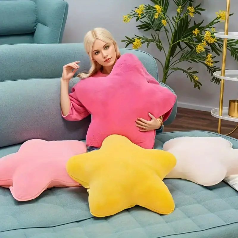 40cm Star Throw Pillow Plush Doll Toy Super Soft Sleeping Pillow Sofa Cushion Bedroom Ornaments Office Girl Birthday Gift