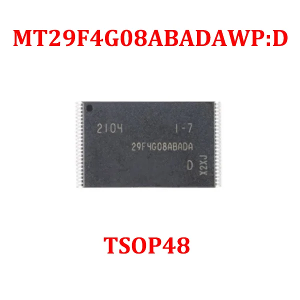 

Free Shipping 1PCS/10PCS/50PCS/100PCS MT29F4G08ABADAWP:D 512MB TSOP48 MT29F4G08ABADAWP Brand New Original IC CHIP