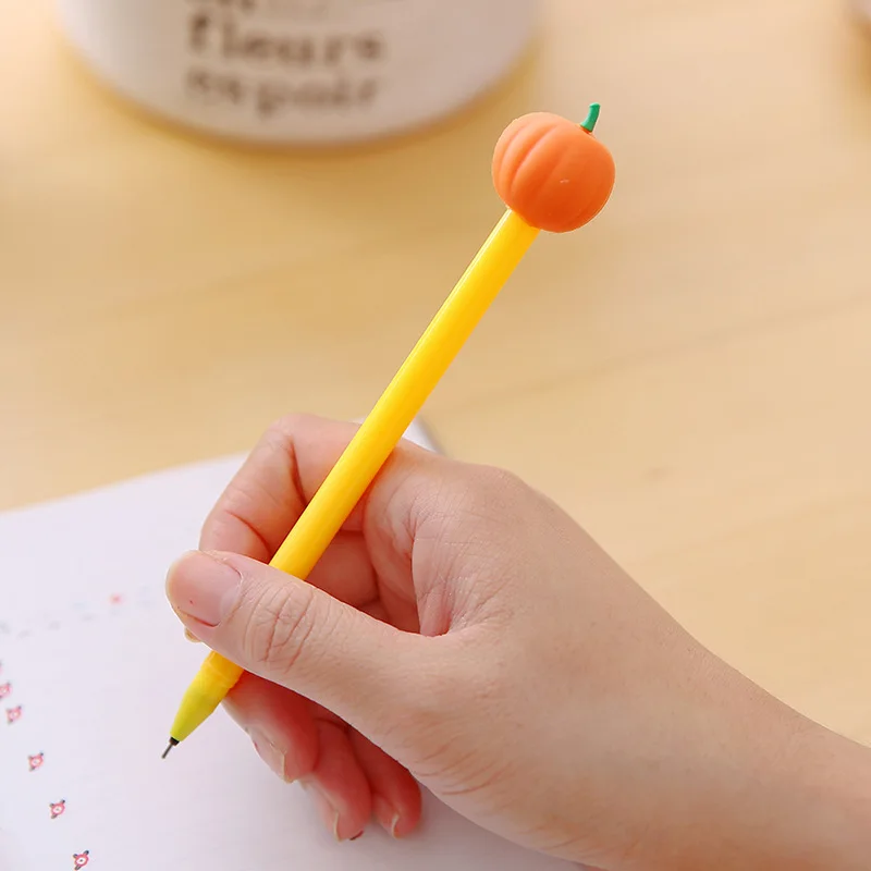 عبر الحدود هالوين اليقطين شكل لطيف هلام القلم طالب القرطاسية جائزة هدية هالوين هدية المدرسة Kawaii اللوازم المدرسية