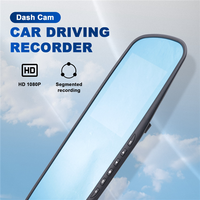 4.3 Inch Car DVR Rearview Mirror Driving Video Recorder Dual Lens Dash Camera 1080P IPS Front And Rear Camera Dash Cam