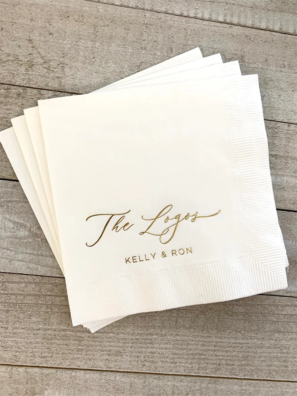 

50PCS Personalized Napkins Wedding Napkins Custom Modern Font Monogram Rehearsal Dinner Beverage Cocktail Luncheon Dinner Guest