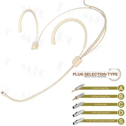 Adjustable Headset Microphone Cardioid Headworn Microphone 3.5mm XLR For Wireless System High Quality Mic
