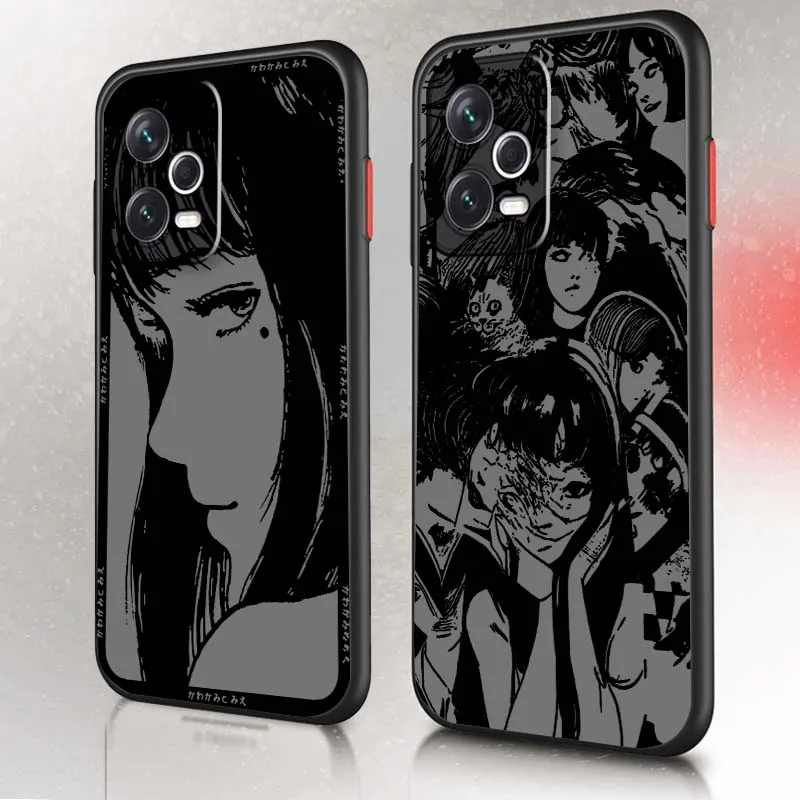 

Junji Ito Tomie Kawakami Art For Xiaomi Redmi 14C 13C 13 12C 11A 10A K70 K60 K50 K40 K30 K20 Frosted Translucent Phone Case