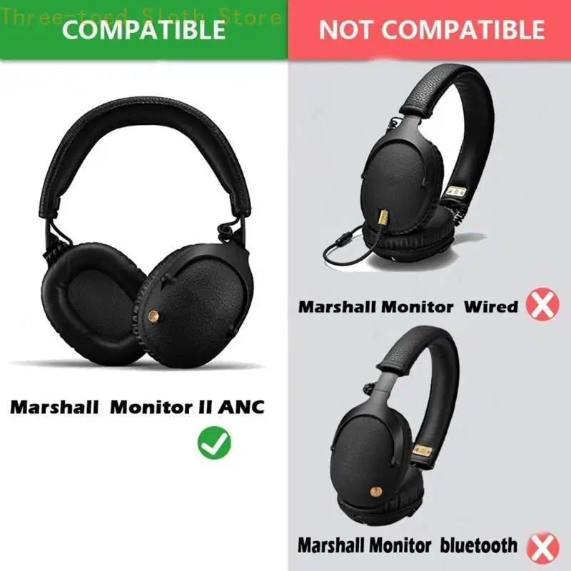 Ohrpolster Ohrpolster für MONITOR II ANC Wireless Headset Kopfhörer Ohrkappe E74A – Detail 8