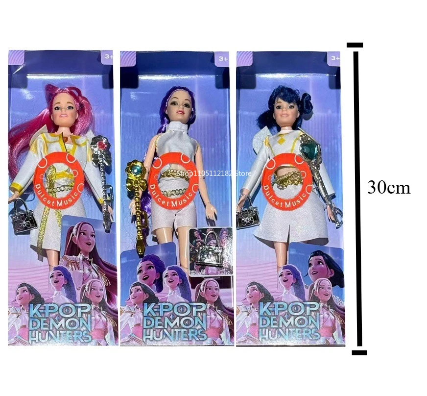 2026 HUNTR/X K-pop Wysoce Detalizowane Figurki Winylowe Postaci Rumi/Mira/Zoey z Muzyką, Niespodzianka, Prezent Urodzinowy dla Dziewczynek