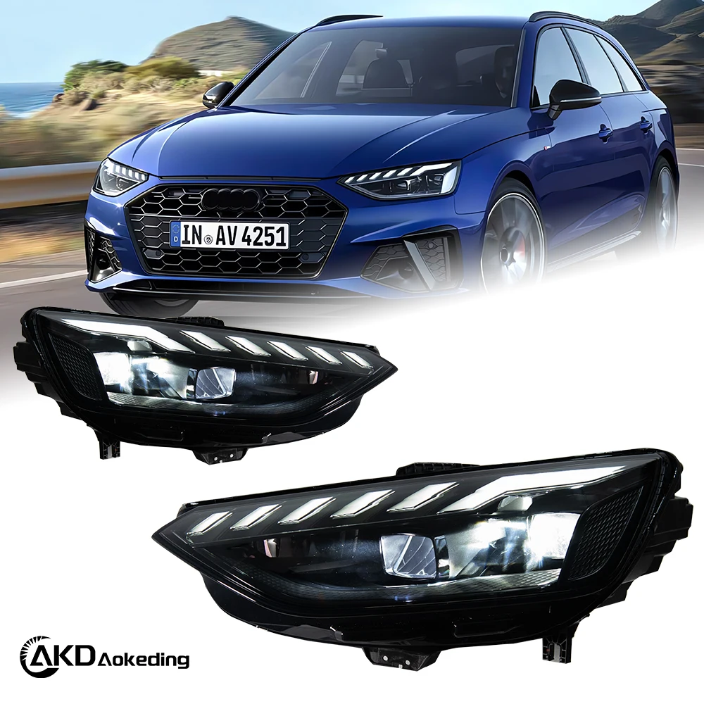 Car Lights For Audi A4 B10 Headlight Projector Lens 2020-2024 Dynamic Signal Head Lamp LED Headlights Drl Automotive Accessories