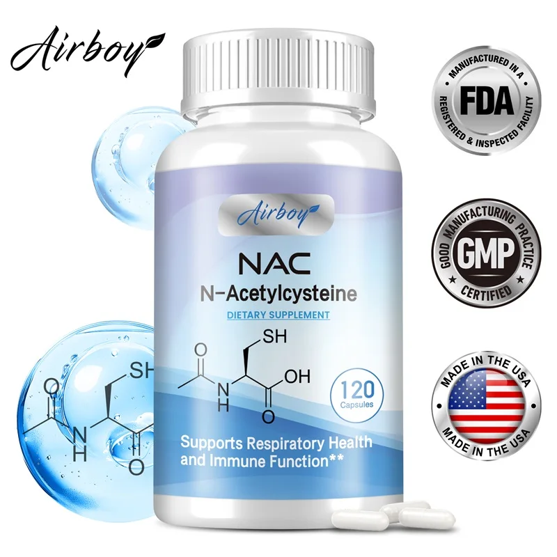 

N-Acetylcysteine - Supports Respiratory Health and Immune Function, Promotes Liver and Kidney Detoxification