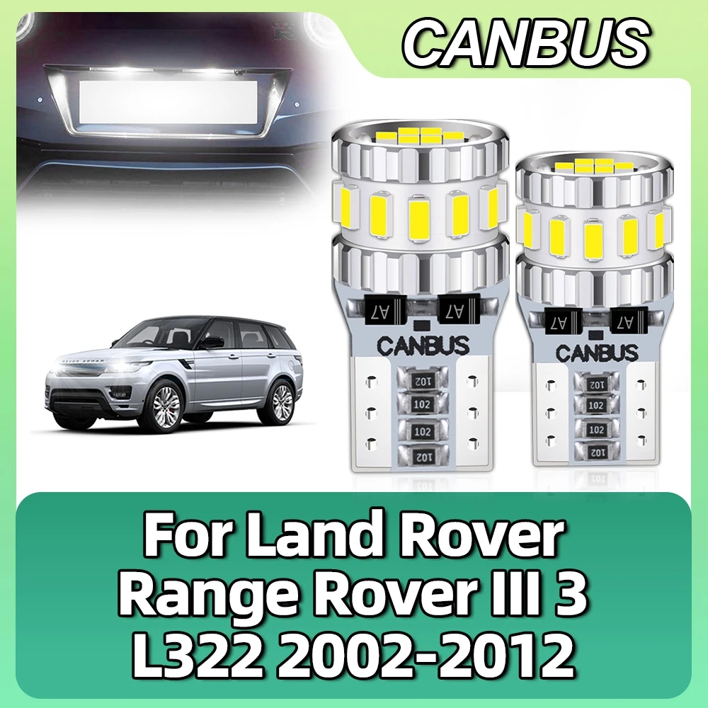 

T10 LED W5W Canbus Reading Dome Lamps Wedge License Plate Lights For Land Rover Range Rover III 3 L322 2002-2009 2010 2011 2012