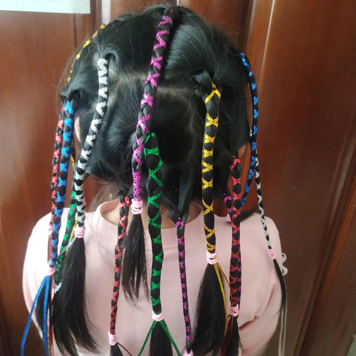 

30 Pcs Colorful Ribbons Dreadlock Rope Braided Hair Braiding Suite Tie Accessories Child