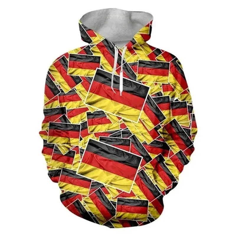 

Latest German Flag Graphic Hoodies for Men Clothing 3D Print Bundesadler Emblem Hooded Sweatshirts Fashion Long Sleeve Pullovers