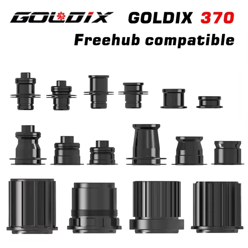 

GOLDIX NEW Freehub 370 Caps MTB and Road Bike Hub Converter Mountain Bike Hub End Cap Adapter QR or THRU Cap Adapter XD