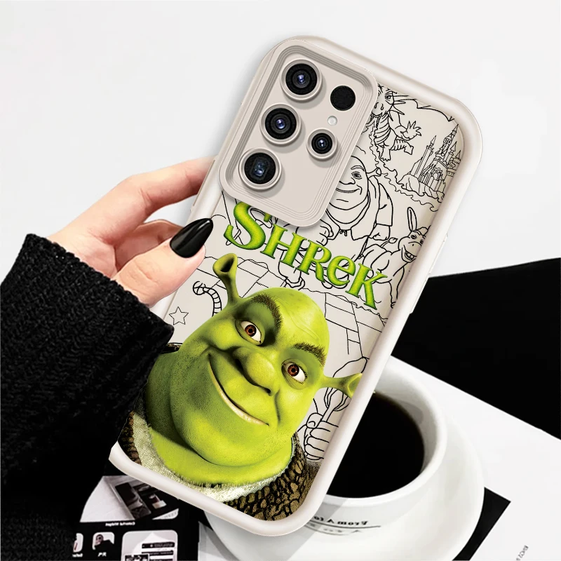 Movie Anime S-Shreks Art For Samsung Note 20 S24 S23 S22 S21 S20 Ultra Plus FE A25 A23 A22 A15 A31 5G Eye Ladder TPU Phone Case