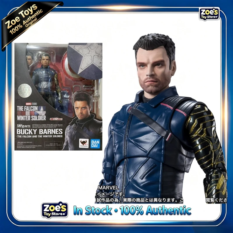 In Stock 100% Authentic BANDAI S.H.Figuarts Bucky Barnes Winter Soldier 1/12 PVC ABS Licensed Action Figure Collectible Gift