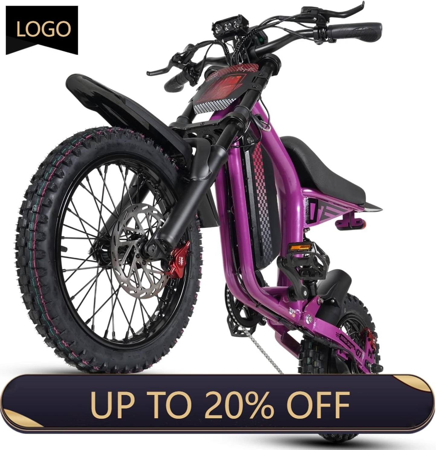 QQA Powerful, multi-functional electric off-road motorcycle, suitable for mountain riding, with stable handling and strong power