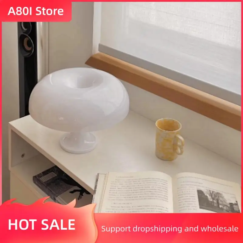 

A80I Led Mushroom Table Lamp For Bedroom Bedside Livingroom Bedside Study Hotel Decoration Lighting Minimalist Desk Lights