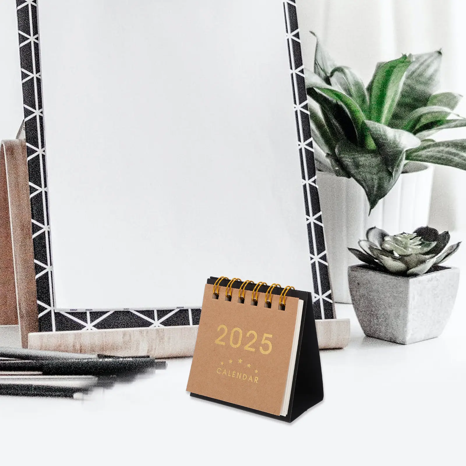 

Настольный портативный элегантный календарь, компактный настольный календарь для офиса, ежемесячный, декоративный, настольный календарь для ежедневного использования.